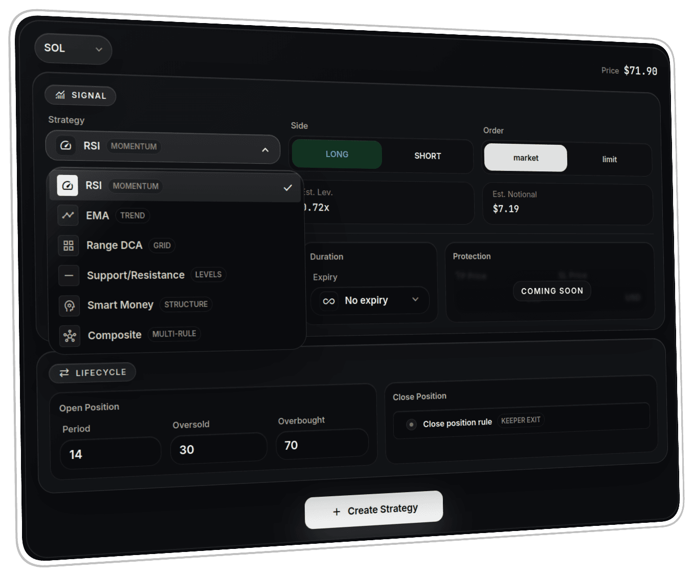 Kronix strategy automation interface